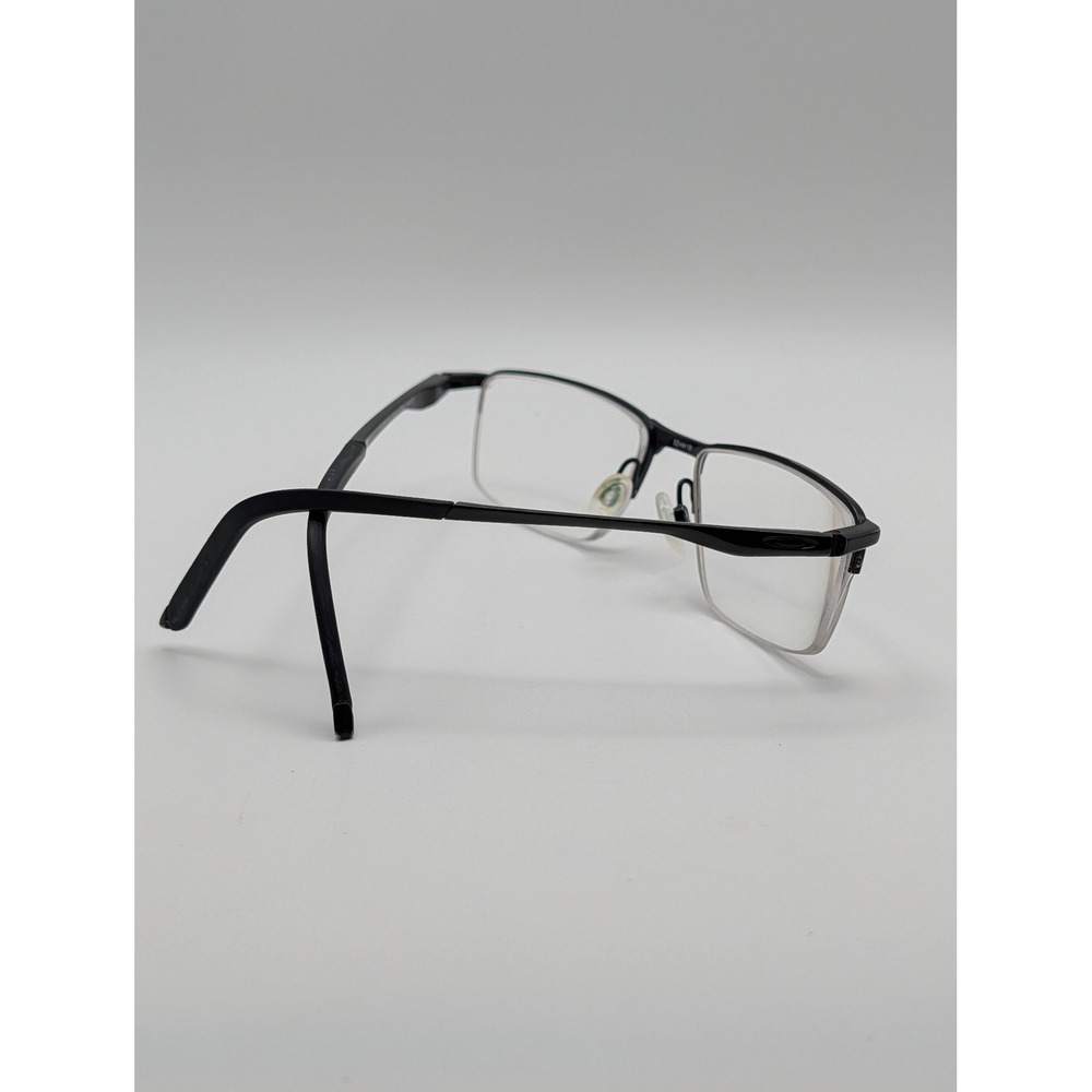 Oakley Socket 5.5 OX3218-0152 Polished Black Half Rim Eyeglass Frames 52-18-138